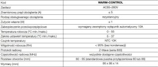 Warm-Control Water Heating Thermostat 868,4 Mhz Nice White NICE