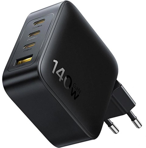Ładowarka sieciowa Baseus EnerFill FH11 GaN 140 W 3x USB-C 1x USB-A PD 3.0 QC 4.0+ + kabel BASEUS