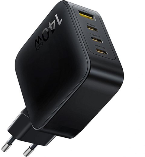 Ładowarka sieciowa Baseus EnerFill FH11 GaN 140 W 3x USB-C 1x USB-A PD 3.0 QC 4.0+ + kabel BASEUS