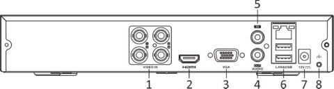 Rejestrator 5w1 Hilook 4 kanałowy 8MP DVR-204U-M1/T HILOOK