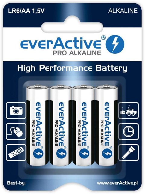 Bateria LR6 (AA) everActive Pro Alcaline (blister 4 szt.) EVERACTIVE