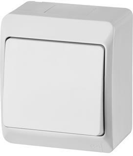 HERMES BIAŁY ŁĄCZNIK NT UNIWERSALNY IP44 ZACISKI ŚRUBOWE 10AX 250V 0331-02 ELEKTRO-PLAST NASIELSK