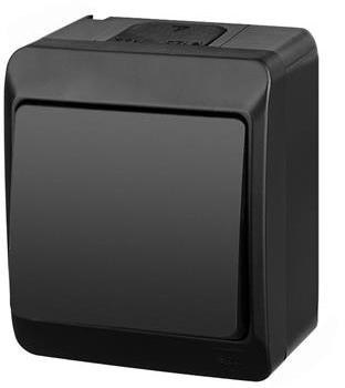HERMES CZARNY ŁĄCZNIK NT UNIWERSALNY IP44 ZACISKI ŚRUBOWE 10AX 250V 0331-09 ELEKTRO-PLAST NASIELSK