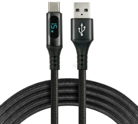 KABEL USB-A / USB-C LCD everActive CBB-1CBL 100cm 3A EVERACTIVE