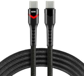 KABEL USB-C / USB-C RGB LED everActive CBB-2PDR 200cm 3A EVERACTIVE