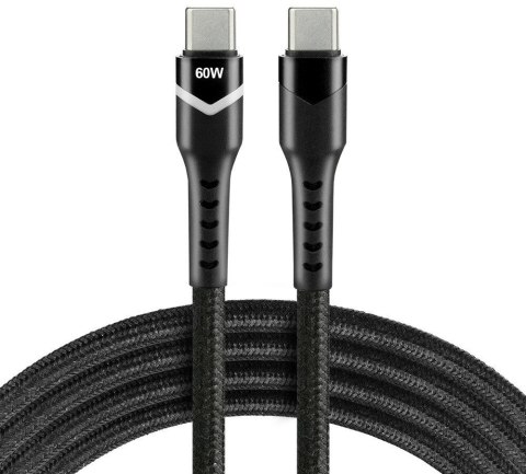 KABEL USB-C / USB-C RGB LED everActive CBB-2PDR 200cm 3A EVERACTIVE