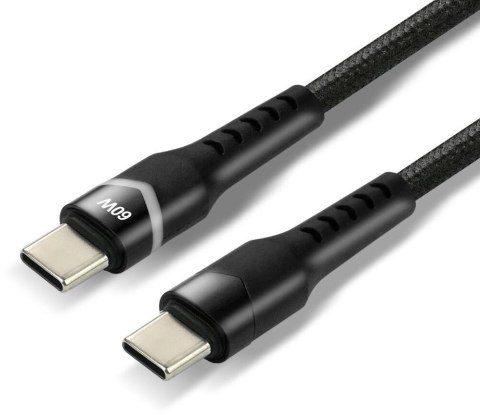 KABEL USB-C / USB-C RGB LED everActive CBB-2PDR 200cm 3A EVERACTIVE