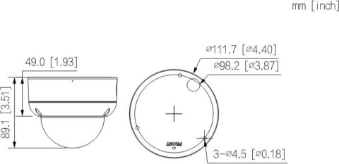 Kamera IP Dahua IPC-HDBW3649E-AS-IL-0280B DAHUA