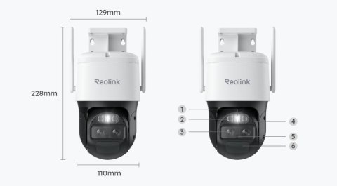 Kamera IP Reolink Trackmix B770 akumulatorowa (4MP+4MP) 8MP Wi-Fi REOLINK