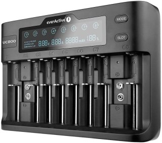 Ładowarka do akumulatorków cylindrycznych Li-ion oraz Ni-MH everActive UC-800 EVERACTIVE