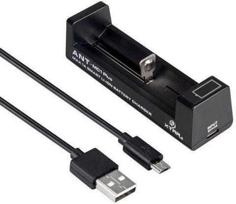 Ładowarka do akumulatorów cylindrycznych Li-ion 18650 Xtar ANT MC1 Plus micro USB-B XTAR