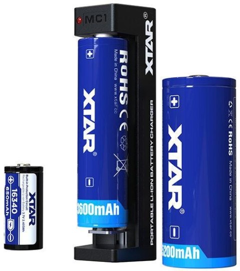 Ładowarka do akumulatorów cylindrycznych Li-ion Xtar MC1 USB-C XTAR