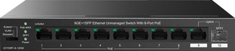SWITCH POE TENDA TEG1110PF-8-120W TENDA
