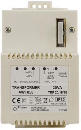 TRANSFORMATOR Pulsar AWT050 TRP 20VA/16V/18V PULSAR