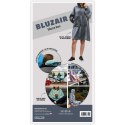 Bluzair Bluza Koc z Kapturem XXL Ciepła Bordo 4w1