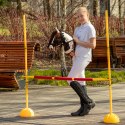 Skippi Hobby Horse w brązowe łaty - duży koń na kiju - kantar w zestawie