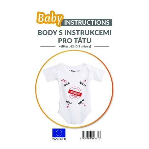 Baby Instructions - Body z instrukcją dla Taty (CZ)